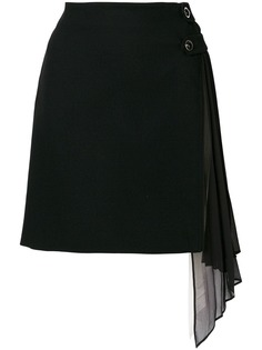 Givenchy юбка по фигуре с плиссированной панелью сбоку