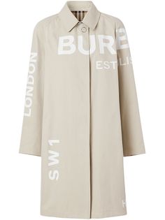 Burberry пальто с логотипом