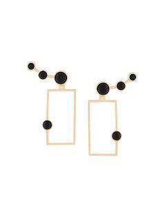 Eshvi прямоугольные серьги с кабошонами