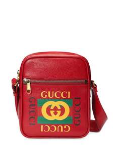 Gucci сумка-мессенджер с принтом логотипа