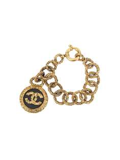 Chanel Pre-Owned браслет с подвеской-медальоном с логотипом