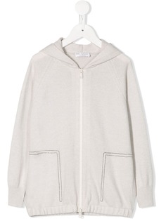 Brunello Cucinelli Kids худи на молнии