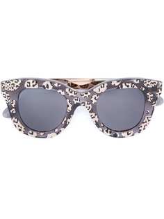 Cutler & Gross солнцезащитные очки с леопардовым принтом
