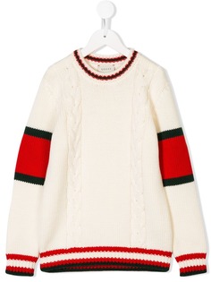 Gucci Kids джемпер фактурной вязки