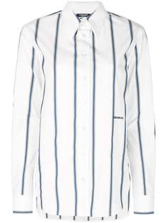 Calvin Klein 205W39nyc удлиненная рубашка в полоску