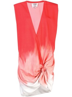 Carmen March драпированная блузка с градиентным дизайном