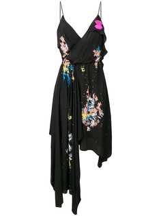 Off-White платье с принтом краски