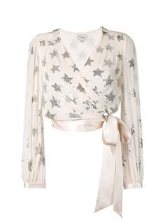 Temperley London блузка Starlet с запахом и отделкой пайетками