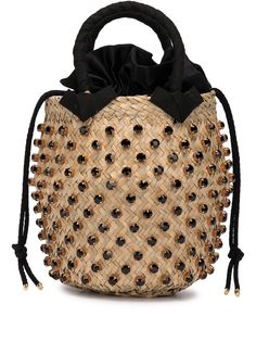 Le Nine сумка-ведро с отделкой кристаллами