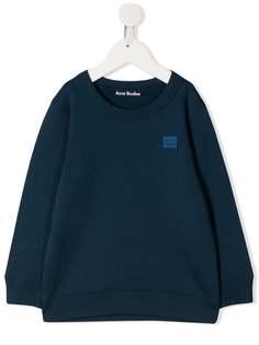 Acne Studios Kids толстовка с нашивкой-логотипом