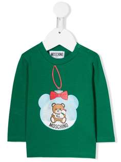 Moschino Kids топ с логотипом