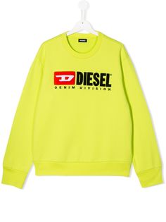 Diesel Kids толстовка с нашивкой-логотипом