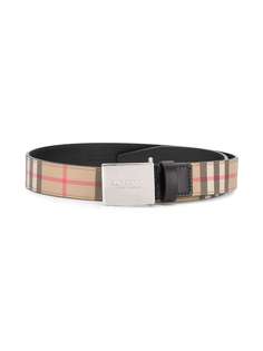 Burberry Kids ремень в клетку