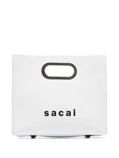 Sacai сумка-шопер с логотипом