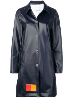 Calvin Klein длинное пальто с нашивкой-логотипом
