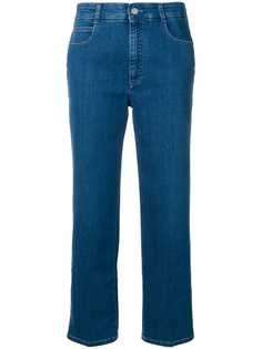 Stella McCartney укороченные джинсы с простроченной отделкой