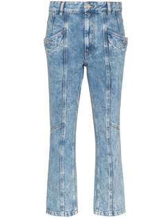 Isabel Marant Étoile укороченные джинсы Notty со вставками