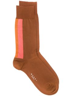 Marni носки с полоской в стиле колор-блок