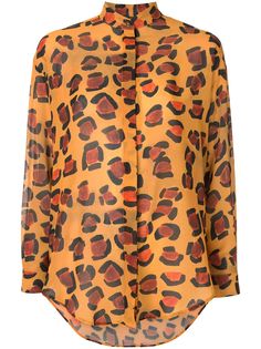 Tata Naka рубашка оверсайз с леопардовым принтом