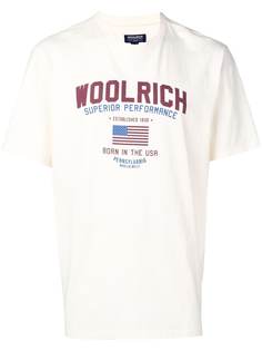 Woolrich футболка с принтом логотипа