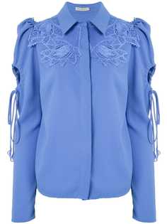 Martha Medeiros рубашка Dominique с кружевной аппликацией