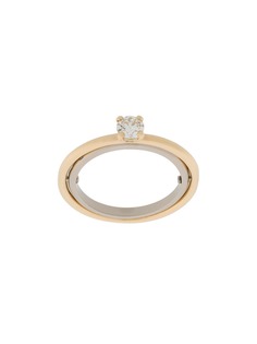 Charlotte Chesnais кольцо Elipse из белого и желтого золота с бриллиантами
