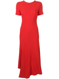 Victoria Beckham платье миди асимметричного кроя