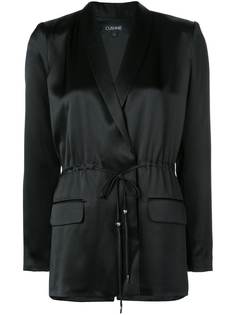Cushnie атласный блейзер с кулиской