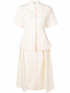 Jil Sander платье-рубашка средней длины