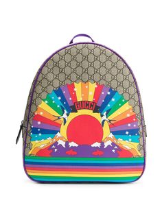 Gucci Kids рюкзак GG rainbow birds