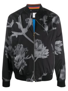 PAUL SMITH куртка-бомбер с принтом