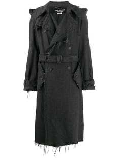 Junya Watanabe Comme des Garçons Pre-Owned расклешенный тренч в тонкую полоску