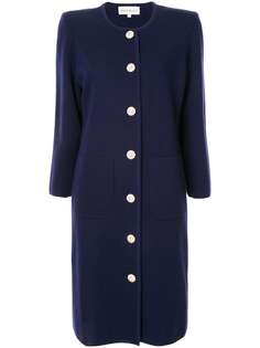 Yves Saint Laurent Pre-Owned пальто миди без воротника