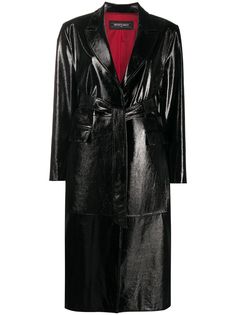 Simonetta Ravizza длинное пальто с эффектом потертости