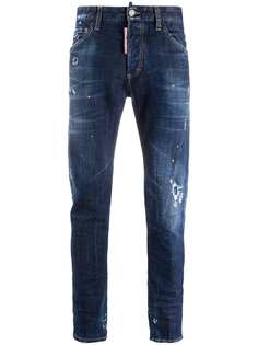 Dsquared2 джинсы скинни с эффектом потертости