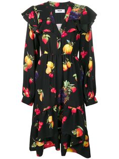 MSGM платье с фруктовым принтом