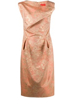 Vivienne Westwood Pre-Owned жаккардовое платье с драпировкой