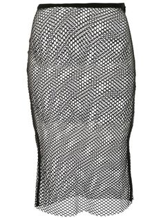 Ann Demeulemeester прозрачная юбка миди