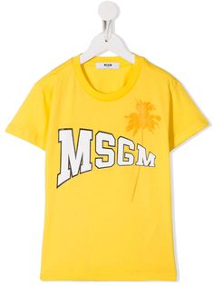 Msgm Kids футболка с логотипом