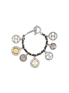 Chanel Pre-Owned браслет-цепочка с медальонами и логотипом СС