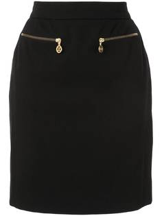 Chanel Pre-Owned юбка с завышенной талией и логотипом CC
