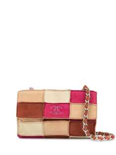 Chanel Pre-Owned сумка на плечо в технике пэчворк с ремнем-цепочкой
