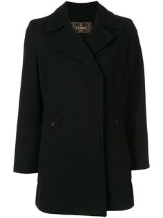 Fendi Pre-Owned пальто узкого кроя