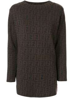 Fendi Pre-Owned джемпер с узором с Zucca