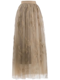 Brunello Cucinelli многослойная юбка с завышенной талией
