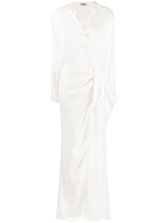Brunello Cucinelli платье-рубашка с запахом