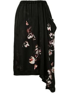 Ys юбка миди асимметричного кроя Y's