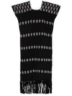 Pippa Holt платье-кафтан с вышивкой и бахромой