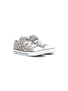 Converse Kids кеды с леопардовым принтом