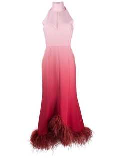 16Arlington платье Davis с перьями